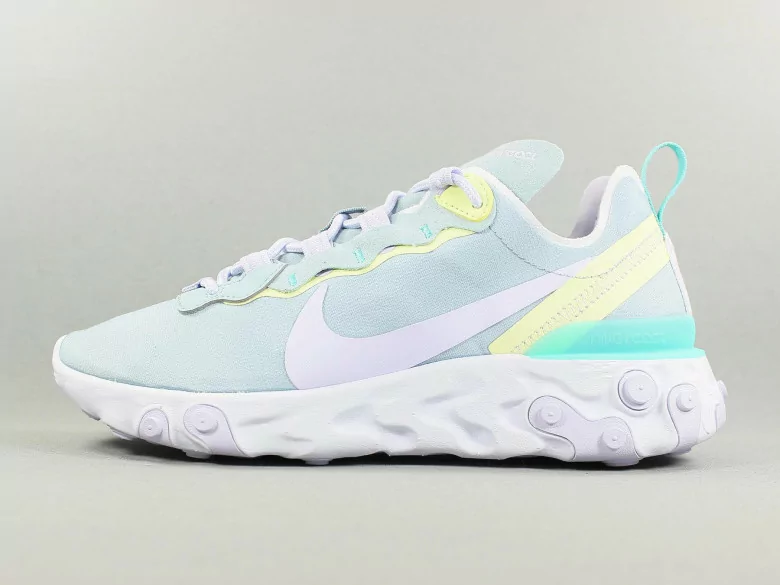 nike react element 55 bleu vert