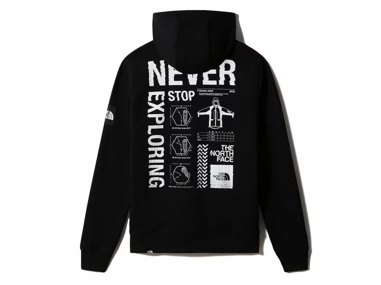 the north face graphic collection sweatshirt